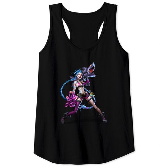 Jinx Arcane League Of Legends Tank Tops