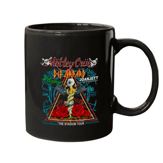 The Stadium Tour Motley Crue Def Leppard Poison Joan Jett & the Blackhearts Mugs The Stadium Tour 2022