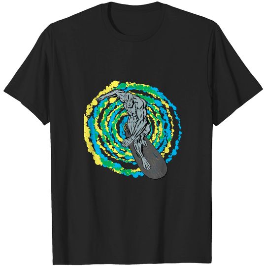 Cosmic Surfing - Silver Surfer - T-Shirt