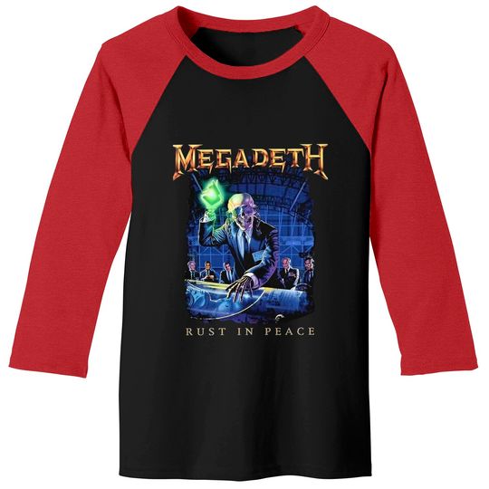 Vintage Rust Peace Megadeth Baseball Tees, Megadeth Tee, Shirt For Megadeth Fan, Streetwear, Music Tour Merch, 2022 Band Tour Shirt