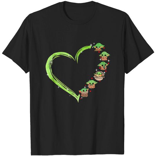 Discover Baby Yoda Heart T Shirt