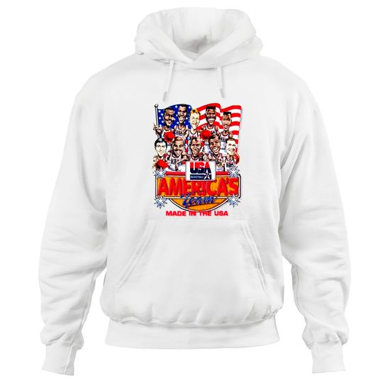 Dream team cartoon caricature jordan retro magic bird barkley olympics 1992 tee shirt Hoodies