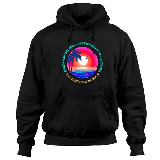 Manresa Main State Beach Manresa Main State Beach, Santa Cruz, California Hoodies