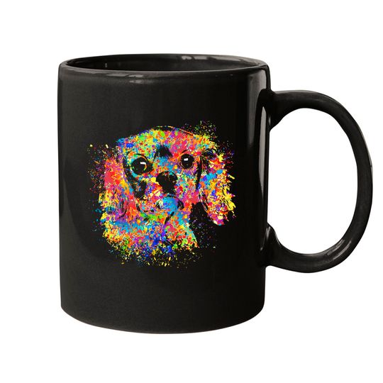 Cavalier King Charles Spaniel Colorful Cavalier King Charles Spaniel Mugs