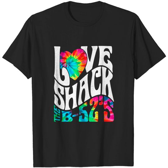 Discover The B-52's Love Shack Tie Dye Navy T-Shirt