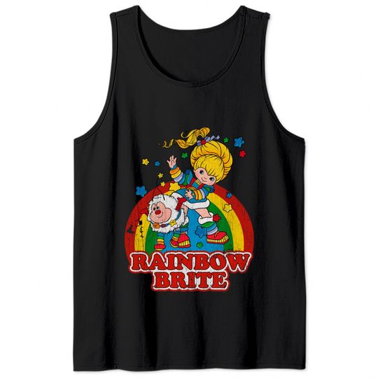 Distressed Rainbow Brite - Rainbow Brite - Tank Tops