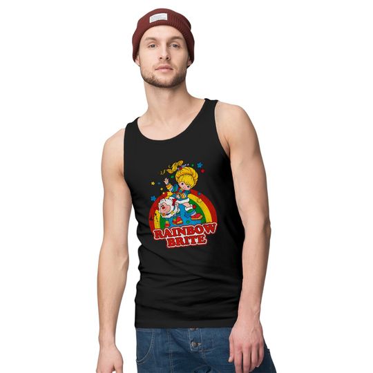 Distressed Rainbow Brite - Rainbow Brite - Tank Tops