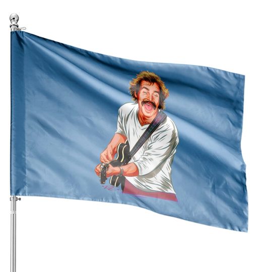 Jimmy Buffett - An illustration by Paul Cemmick - Jimmy Buffett - House Flags