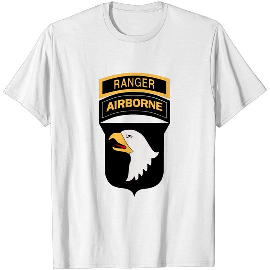 101st AIRBORNE WITH RANGER TAB - 101st Airborne Ranger - T-Shirt
