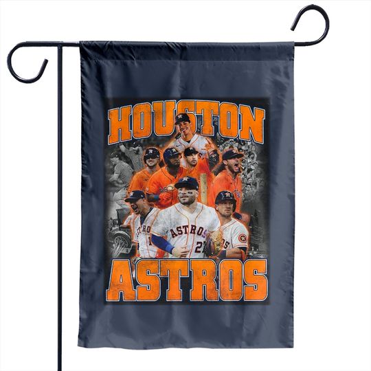 Houston Astros Vintage Garden Flags 2022 , Astros Space City Houston Astros Garden Flag, Houston Astros Team Garden Flag
