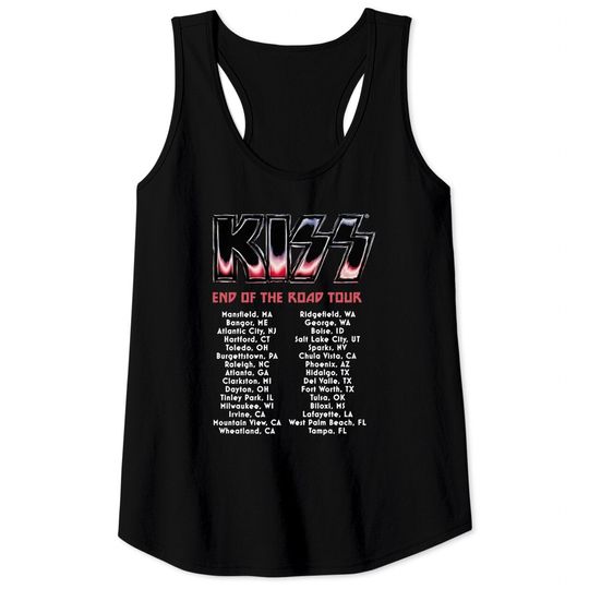 2021 Kiss Band End Of The Road World Tour Tank Tops