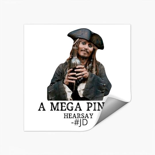 A Mega Pint Johnny Depp Stickers