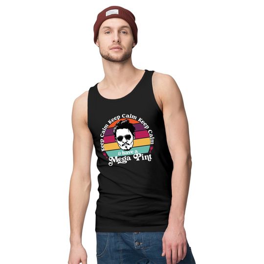 Johnny Depp Support Tank Tops, Keep Calm and Have a Mega Pint Funny Johnny TShirt,