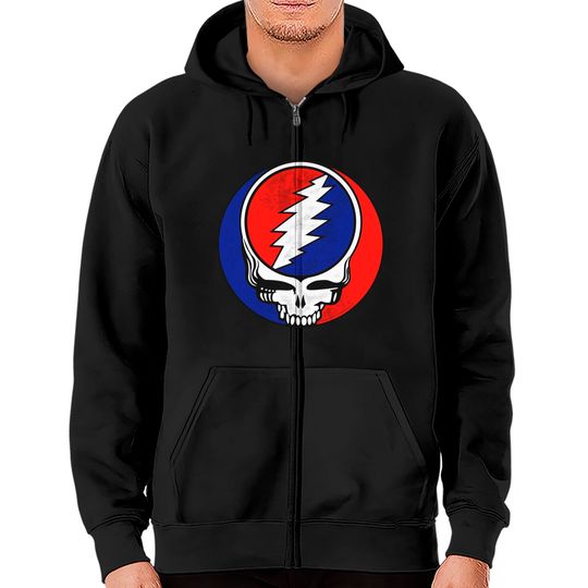 Grateful Dead Unisex Zip Hoodies: Steal Your Face Classic