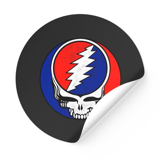Grateful Dead Unisex Stickers: Steal Your Face Classic