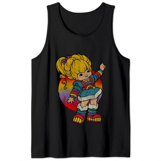 Rainbow brite distressed - Rainbow Brite - Tank Tops
