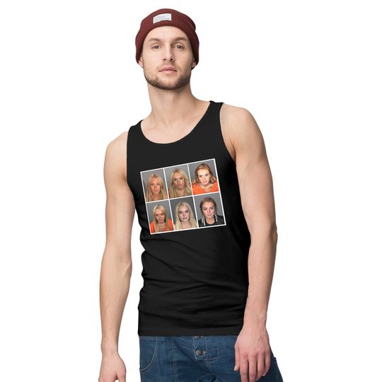 Lindsay Lohan Mugshots Tank Tops Dress