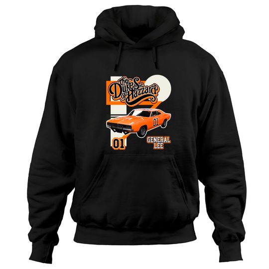 Retro Style General Lee Hazzard Racing Design - Dukes Of Hazzard - Hoodies
