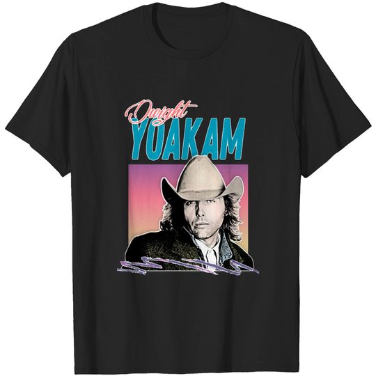 Dwight Yoakam / 80s Styled Retro Design - Dwight Yoakam - T-Shirt