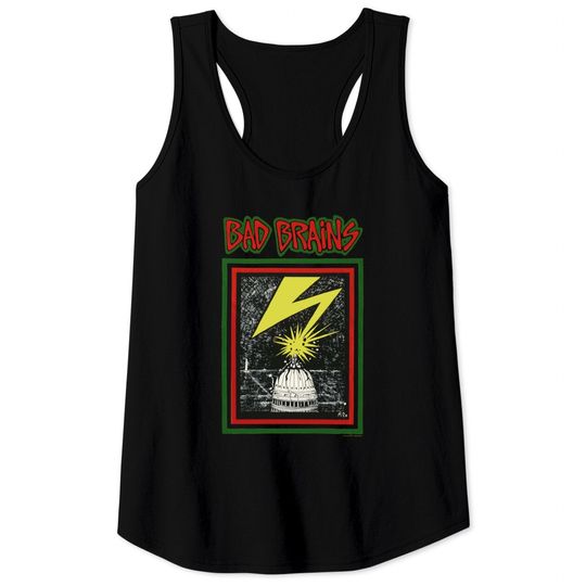 Yellow Bad Brains Rock Punk Tee Tank Tops