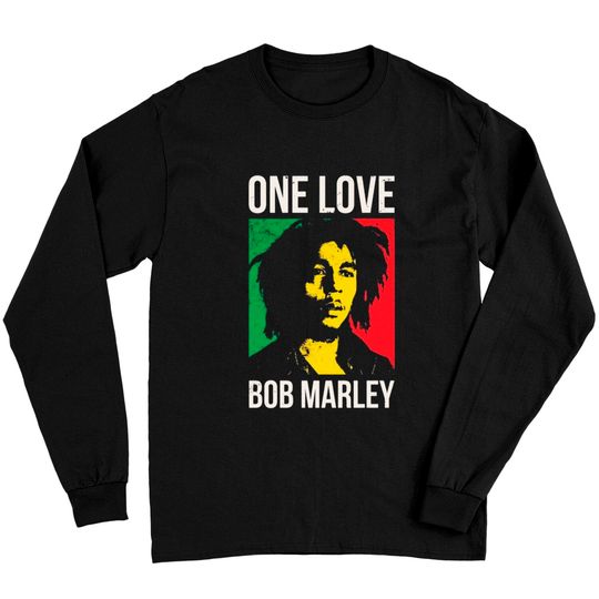 Bob Marley One Love Unisex Heavy Cotton Tee Long Sleeves
