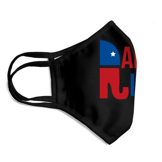 Raised Right Republican Face Mask Face Masks