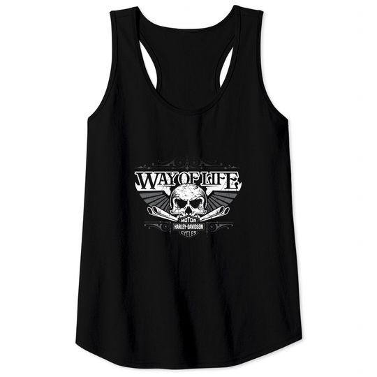 Way Of Life Haarleyy Davidson Tank Tops, Haarleyy Davidson Shirt Fan Gift,