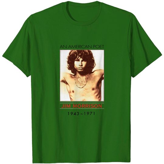 The Doors American Poet Jim Morrison Rock Tee T-Shirt