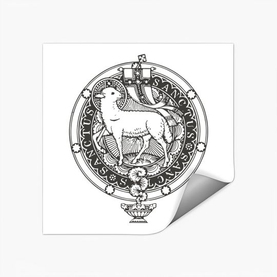 Sanctus Agnus Dei Lamb God Traditional Latin Mass Catholic Stickers