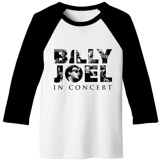 Billy Joel Logo Tour Classic Baseball Tees