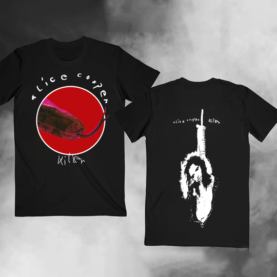 New DTG printed  T-shirt- ALICE COOPER- Killer