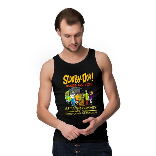 Scooby-Doo Where Are You 53th Anniversary 1969-2022 Tank Tops, Scooby Doo Shirt Gift For Fan