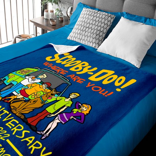 Scooby-Doo Where Are You 53th Anniversary 1969-2022 Baby Blankets, Scooby Doo Baby Blanket Gift For Fan