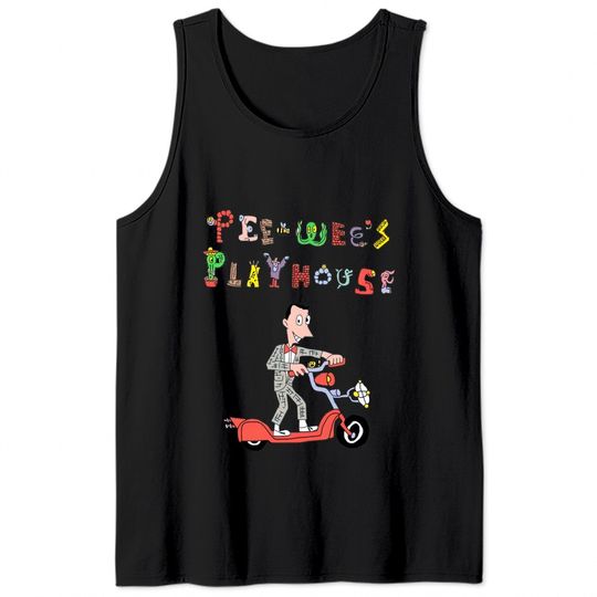 Playhouse Scooter - Pee Wee Herman - Tank Tops