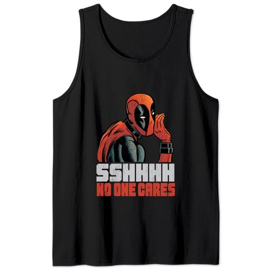 Marvel Deadpool No One Cares Racerback Tank Top