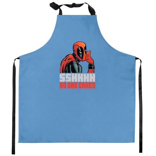 Marvel Deadpool No One Cares Racerback Kitchen Aprons
