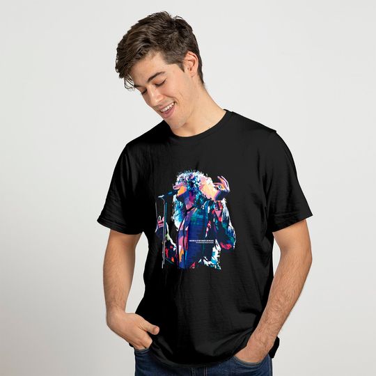 Robert Plant in WPAP style - Robert Plant - T-Shirt