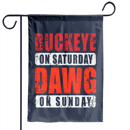 Ohio State Buckeyes Saturday Cleveland Browns Dawg Sunday Garden Flags