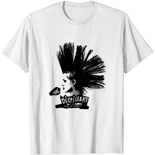 The Distillers City Of Angels T Shirt Mohawk Punk Rock Music Retro Cool Top Tee