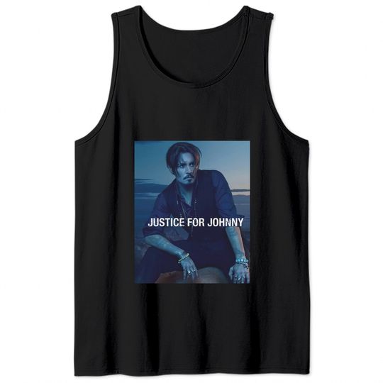 Justice For Johnny Depp Tank Tops, Johnny Depp Tank Tops