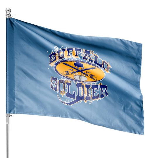 Buffalo Soldier Gift House Flag House Flags