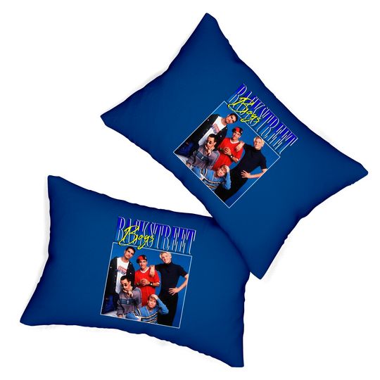 Backstreet Boys Band 90s Vintage Lumbar Pillows