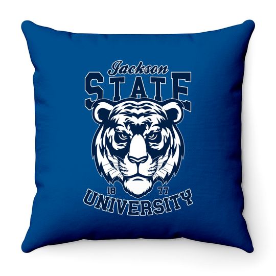 Jackson State University - Tiger Remix - Jackson State University - Throw Pillows