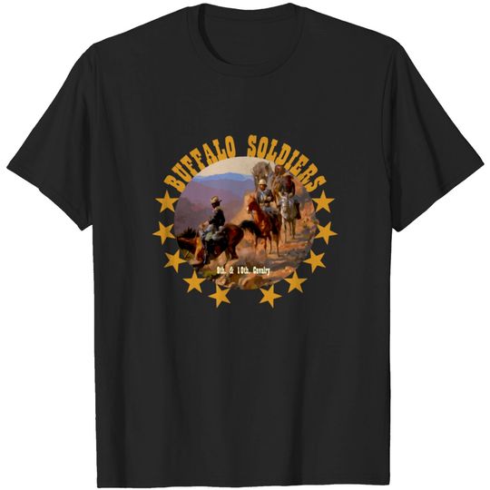 Buffalo Soldiers Tribute 9Th 10Th Cavalry African T-shirt
