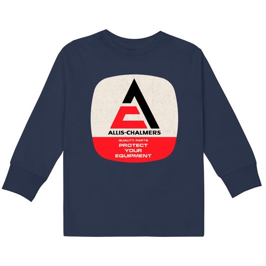 Vintage Style Allis Chalmers Tractor - Allis Chalmers -  Kids Long Sleeve T-Shirts
