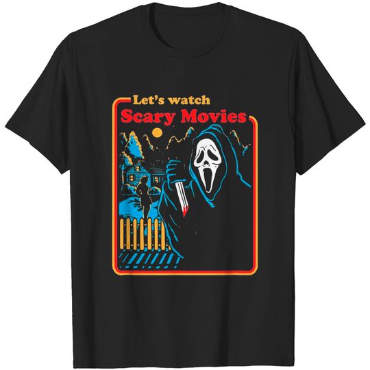 Let's Watch Scary Movies Scream Horror T-shirt