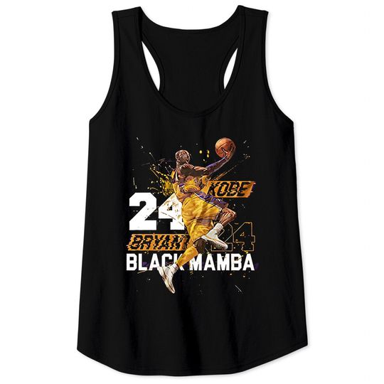 Thank You Kobe Bryant 24 LA Basketball Tank Tops