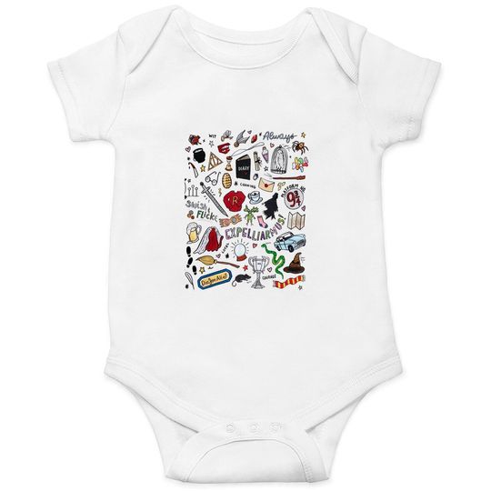 Wizarding World Potter Doodle Unisex Onesies