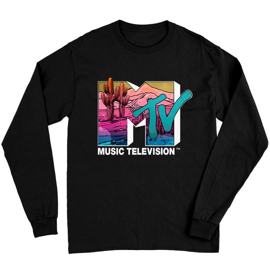 MTV Desert Scene Colorful Logo Graphic Vintage Unisex Gift Long Sleeves
