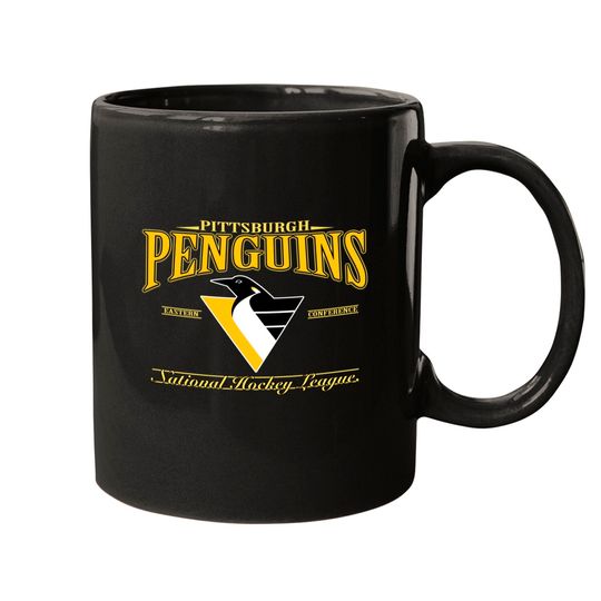 Vintage 90s NHL Pittsburgh Penguins Hockey Mugs